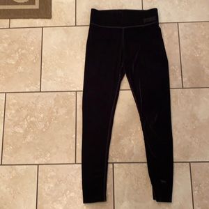 Pink velvet leggings